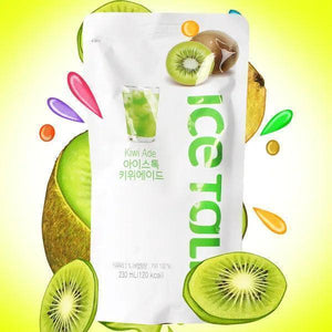 Ice Talk Kiwi Ade Juice Drink 230ml - 1 Carton (50 pouches) - seouloasis.com - Seoul Oasis