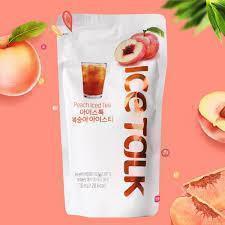 Ice Talk Peach Iced Tea 230ml - 1 Carton (50 pouches) - seouloasis.com - Seoul Oasis