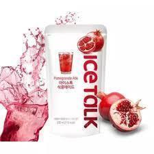 Ice Talk Pomegranate Ade Juice Drink 230ml - 1 Carton (50 pouches) - seouloasis.com - Seoul Oasis