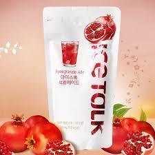 Ice Talk Pomegranate Ade Juice Drink 230ml - 1 Carton (50 pouches) - seouloasis.com - Seoul Oasis