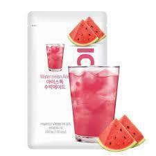 Ice Talk Watermelon Ade Juice Drink 230ml - 1 Carton (50 pouches) - seouloasis.com - Seoul Oasis