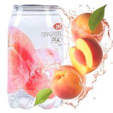 OKF Peach Sparkling Drink 350ml - Carton of 24 cans