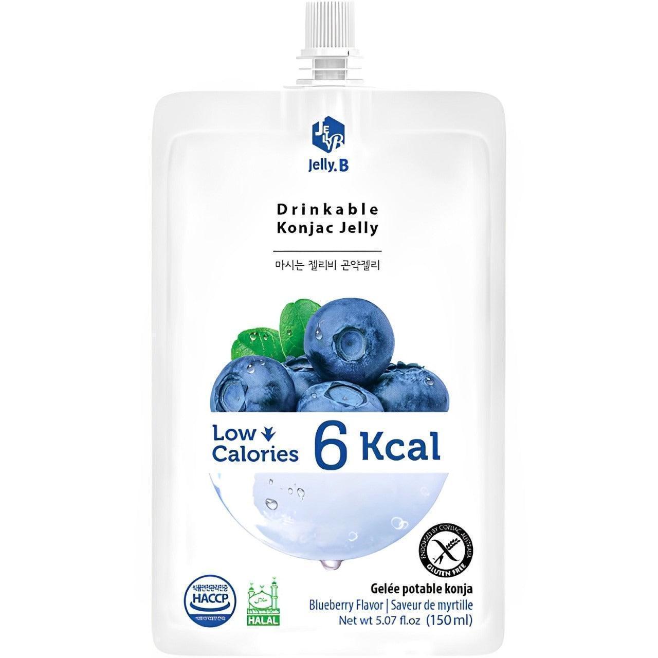 Jelly. B Blueberry Flavor Drinkable Konjac Jelly 150ml - 1 Carton (50 packs) - seouloasis.com - Seoul Oasis