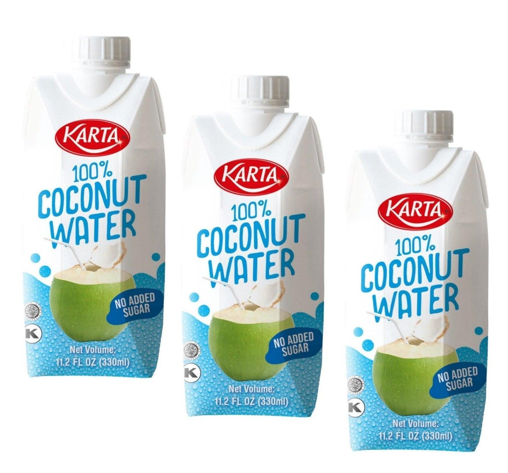 Karta 100% Natural Coconut Water 330ml - 3 Packs - seouloasis.com - Seoul Oasis