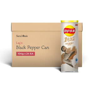 Lays Premium Black pepper Flavor Chips 24 EA - 1 carton - seouloasis.com - Seoul Oasis