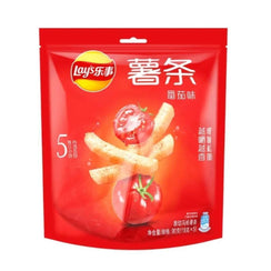 Lays Premium French Fries Tomato Flavored - 80g, Single Pack - seouloasis.com - Seoul Oasis