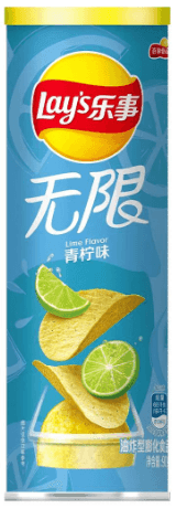 Lays Premium Potato Chips Lime Flavored - 104g Can - seouloasis.com - Seoul Oasis