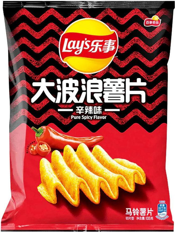 Lays Premium Pure Spicy Flavor Chips 70 gram - 1 Pack - seouloasis.com - Seoul Oasis