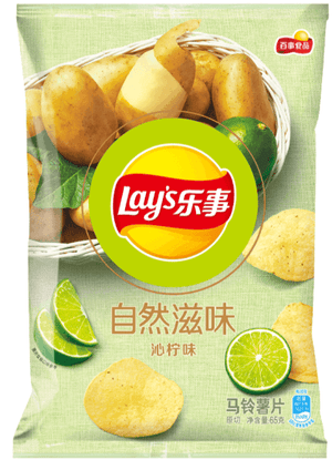 Lays Premium Refreshing lemon Chips 70 gram - 1 Pack - seouloasis.com - Seoul Oasis