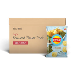 Lays Premium Seaweed Flavor Chips 22 Packs- 1 Carton - seouloasis.com - Seoul Oasis