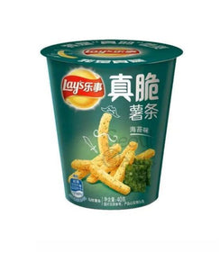 Lays Premium Seaweed Flavor French Fries - 40g Cup - seouloasis.com - Seoul Oasis