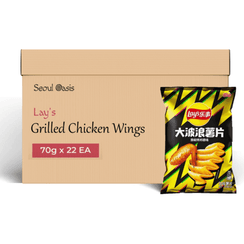 Lays Premium Snacks Grilled Chicken Wings - 1 Carton (70g x 22 Packs) - seouloasis.com - Seoul Oasis