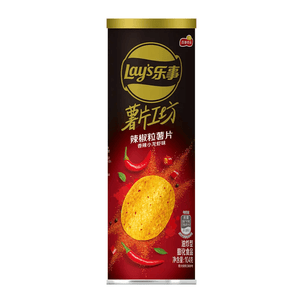 Lays Premium Spicy Crayfish Flavored Potato Chips - 104g, 1 Can - seouloasis.com - Seoul Oasis