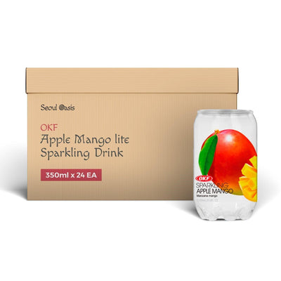 OKF Apple Mango Sparkling Drink - Carton of 24 cans - seouloasis.com - Seoul Oasis