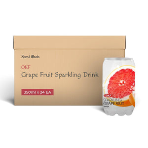 OKF Grapefruit Sparkling Drink 350ml - Carton of 24 cans - seouloasis.com - Seoul Oasis