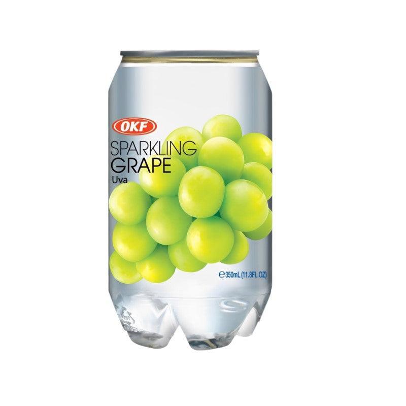 OKF Green Grapes Flavor Sparkling Drink, 1 Can - seouloasis.com - Seoul Oasis