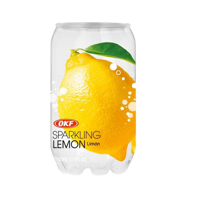 OKF Lemon Sparkling Drink - 350ml Can - seouloasis.com - Seoul Oasis