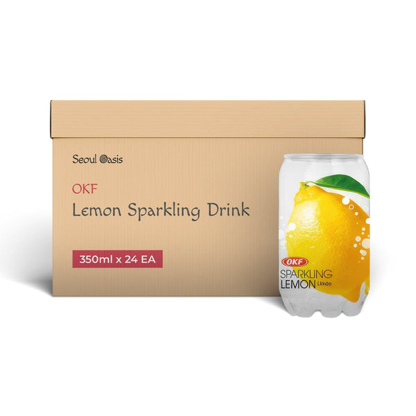 OKF Lemon sparkling Lemonade Drink 24 Pcs - seouloasis.com - Seoul Oasis