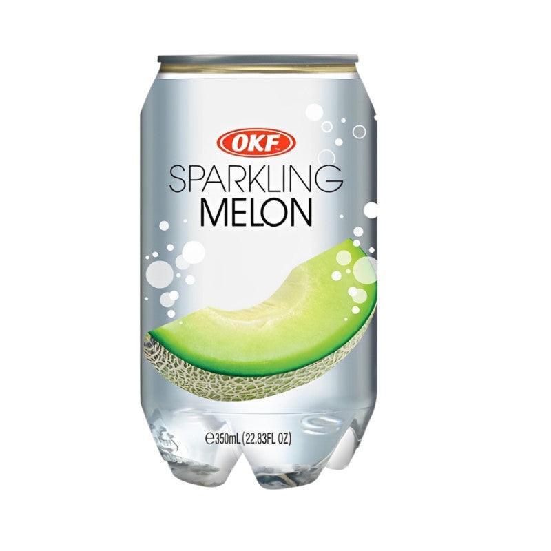 OKF Melon Sparkling Drink - 1 Carton (24 Cans) - seouloasis.com - Seoul Oasis