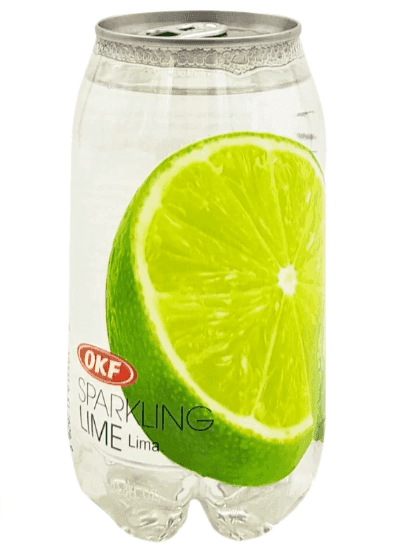 OKF Sparkling Lime Drink 350ml - Carton of 24 cans - seouloasis.com - Seoul Oasis