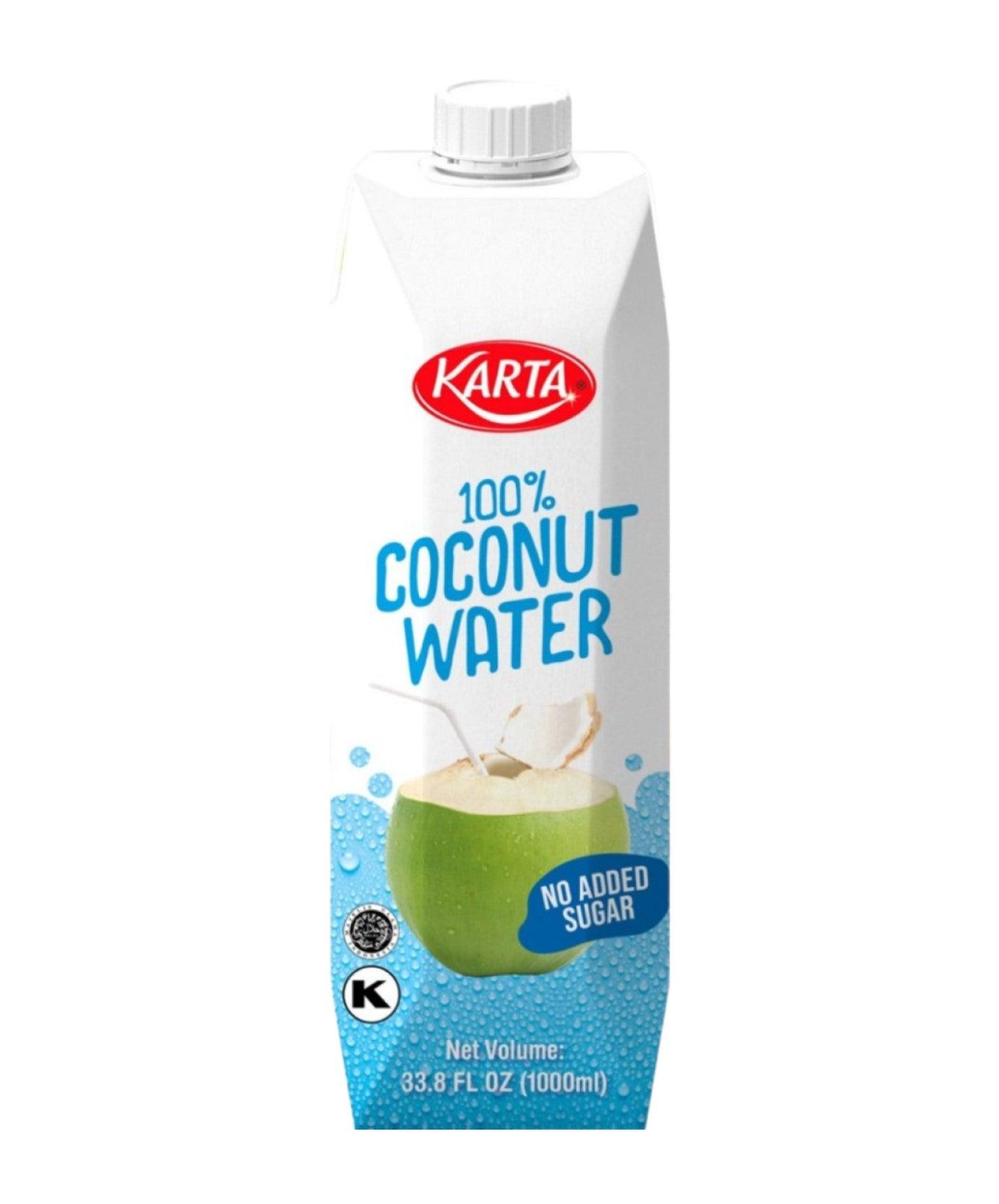 Stay refreshed and hydrated with Karta 100% Coconut Water, available in a 1000 ml bottle. Pure, no added sugar, and rich in essential electrolytes. Perfect for all-day hydration! Karta 100% Coconut Water 1000ml 12 pcs