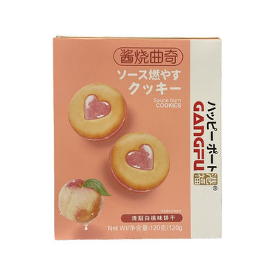 Gangfu Roasted Cookies Peach Flavor - 120g, single pack