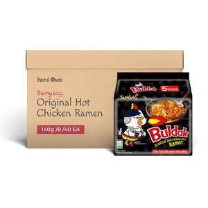 Samyang Original Hot spicy Ramen Packing - seouloasis.com - Seoul Oasis