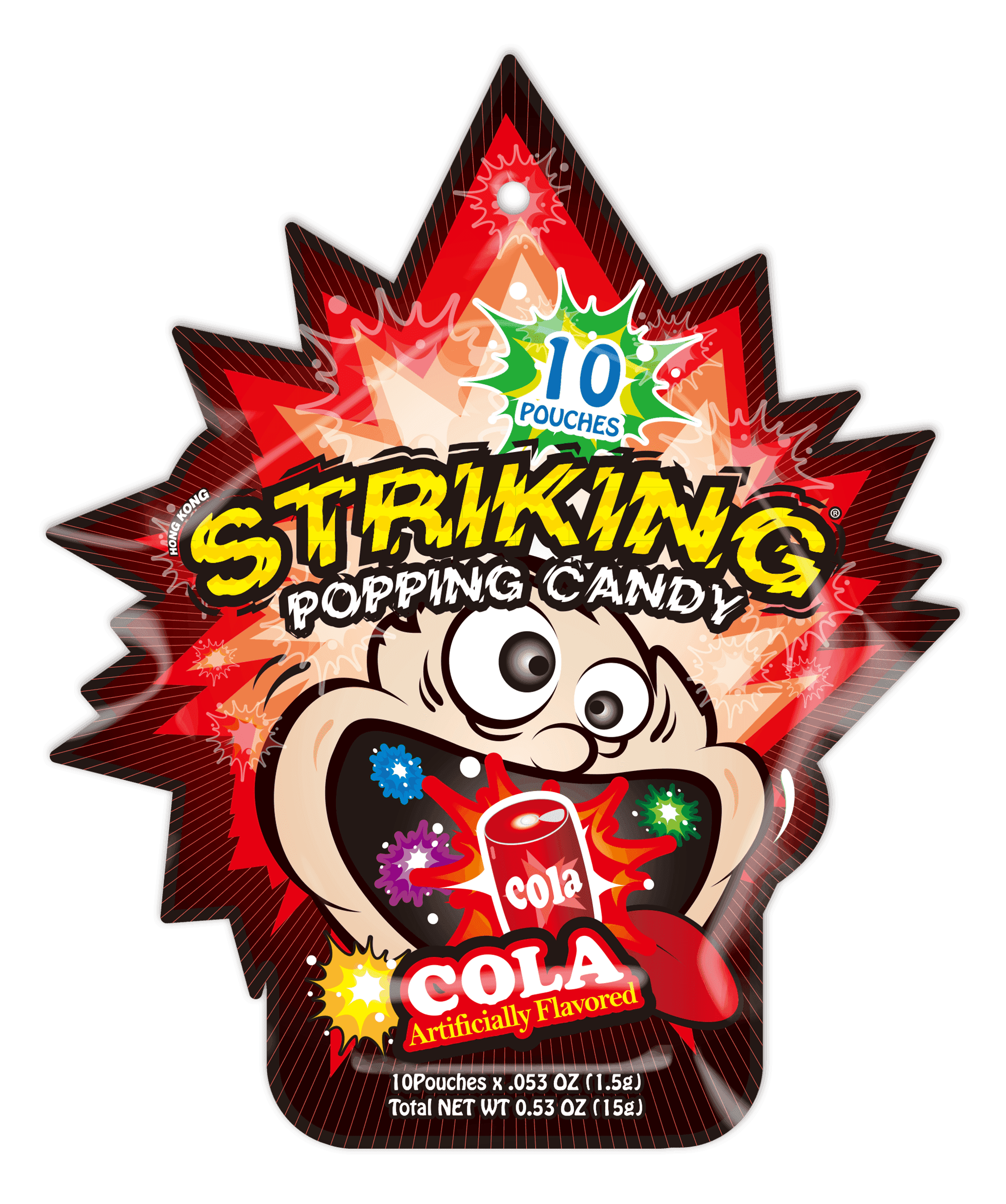 Striking Cola Flavored Popping Candy 15g - Carton of 48 packs - seouloasis.com - Seoul Oasis