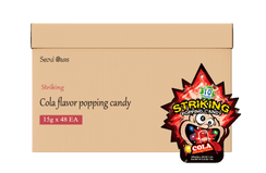 Striking Cola Flavored Popping Candy 15g - Carton of 48 packs - seouloasis.com - Seoul Oasis