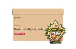 Striking Durian Flavored Popping Candy 15g - Carton of 48 packs - seouloasis.com - Seoul Oasis