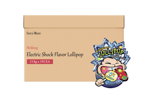 Striking Electric Shock Flavored Lollipop 13.8g - 1 carton (192 packs) - seouloasis.com - Seoul Oasis