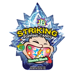 Striking Electric Shock Flavored Popping Candy 15g - Carton of 48 packs - seouloasis.com - Seoul Oasis