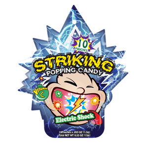 Striking Electric Shock Flavored Popping Candy 15g - Carton of 48 packs - seouloasis.com - Seoul Oasis