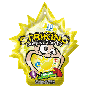 Striking Lemon Flavored Popping Candy 15g - Carton of 48 packs - seouloasis.com - Seoul Oasis