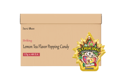 Striking Lemon Tea Flavored Popping Candy 15g - Carton of 48 packs - seouloasis.com - Seoul Oasis