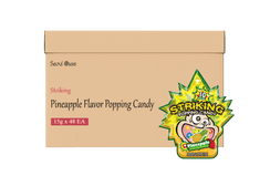 Striking Pineapple Flavored Popping Candy 15g - Carton of 48 packs - seouloasis.com - Seoul Oasis