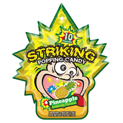 Striking Pineapple Flavored Popping Candy 15g - Carton of 48 packs - seouloasis.com - Seoul Oasis