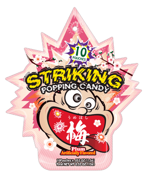 Striking Plum Flavored Popping Candy 15g - Carton of 48 packs - seouloasis.com - Seoul Oasis