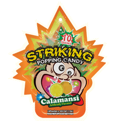 Striking Popping Candy Calamansi Flavor - 15g pack - seouloasis.com - Seoul Oasis