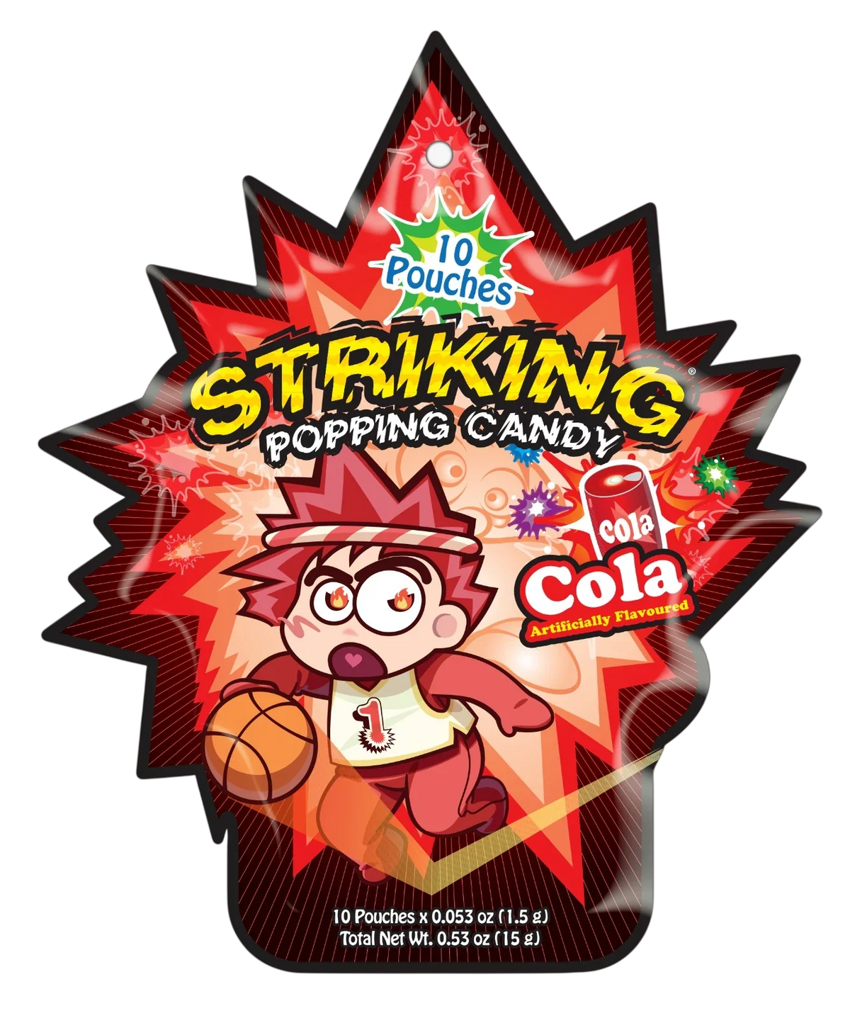 Striking Popping Candy Cola Flavor, 10 pouches, 15g