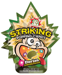 Striking Popping Candy Durian Flavor - 15g pack - seouloasis.com - Seoul Oasis