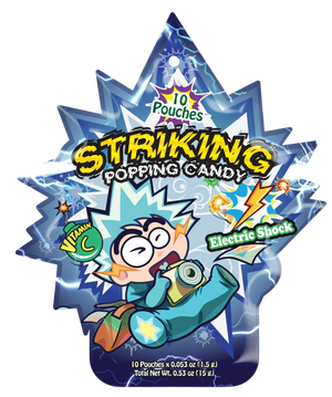 Striking Popping Candy Electric Shock Flavor, 10 pouches, 15g