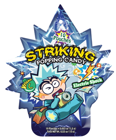 Striking Popping Candy Electric Shock Flavor, 10 pouches, 15g