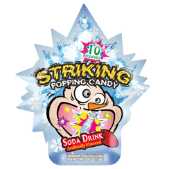 Striking Soda Drink Flavored Popping Candy 15g - Carton of 48 packs - seouloasis.com - Seoul Oasis